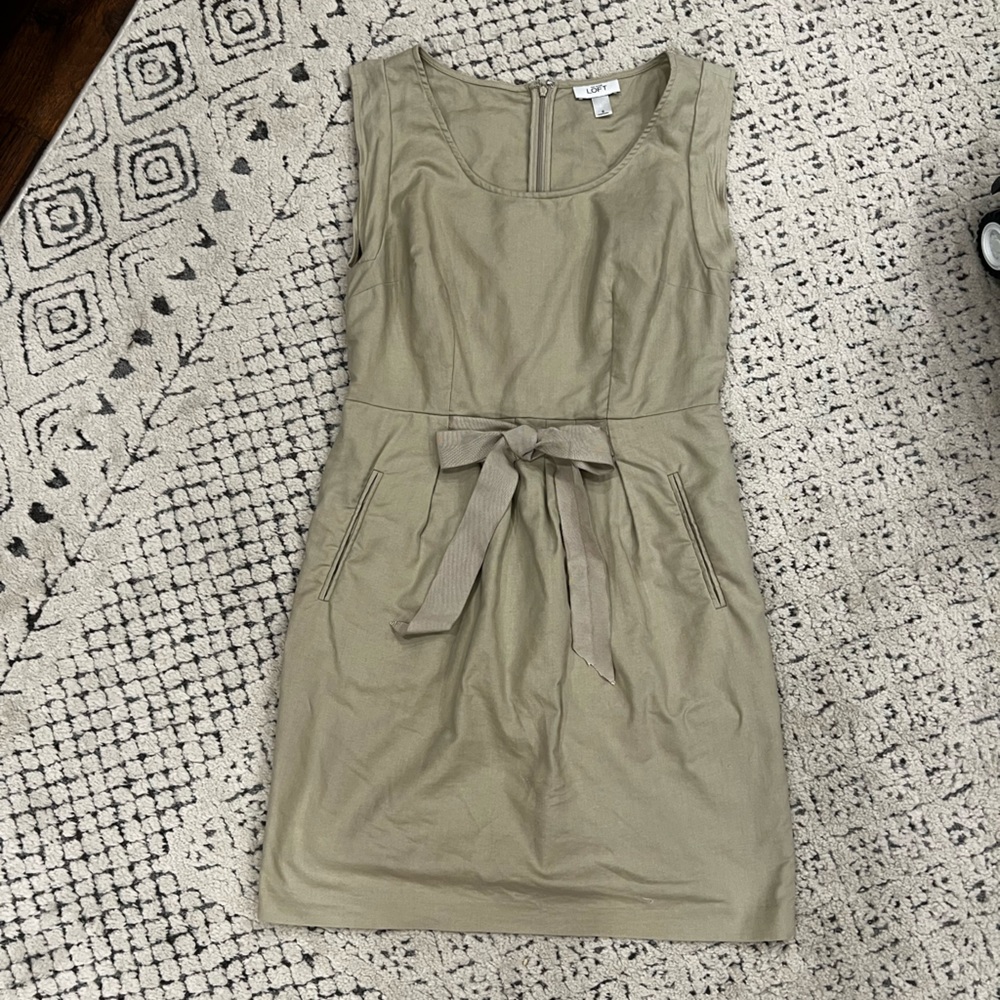Ann Taylor Loft Khaki Dress